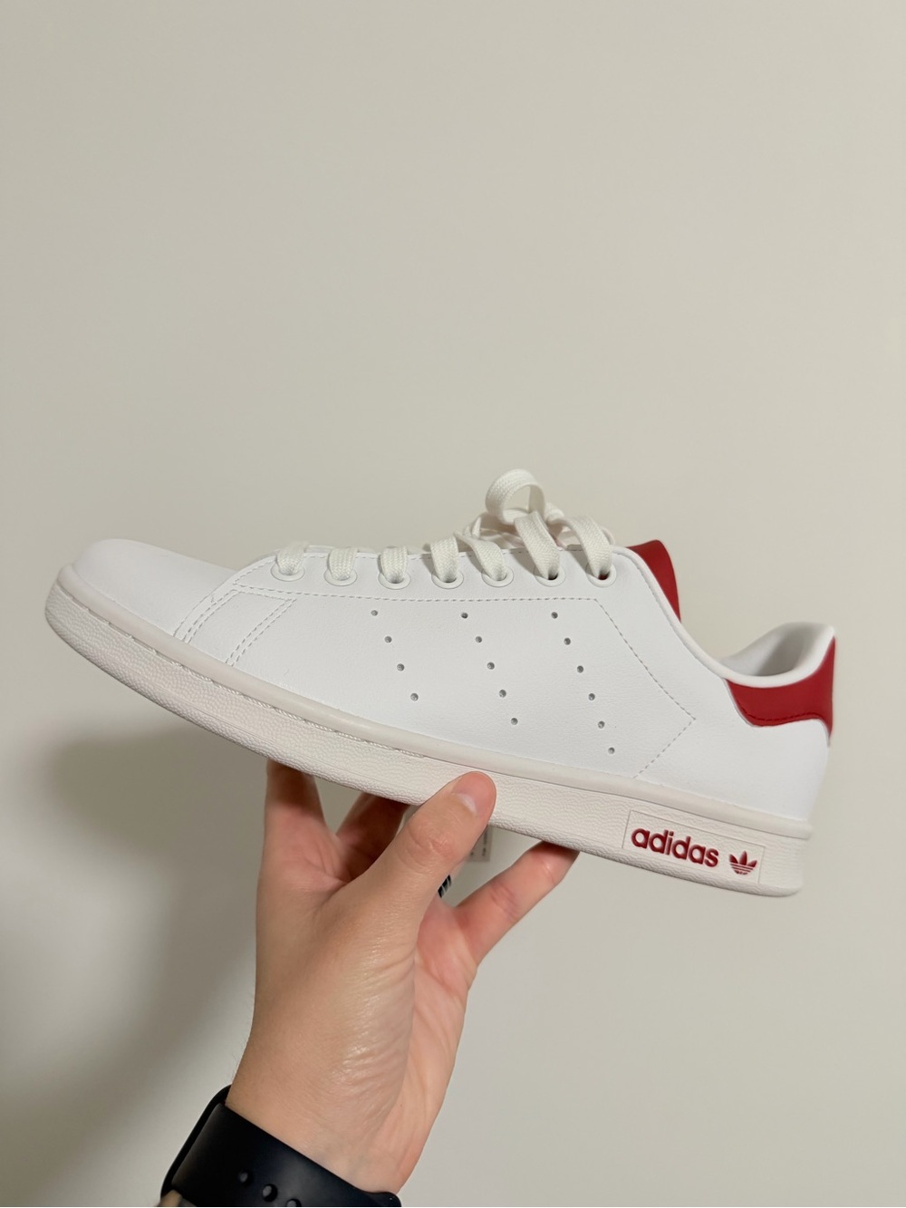 adidas Originals Stan Smith White Better Scarlet ID1979 Men’s Size 7.5